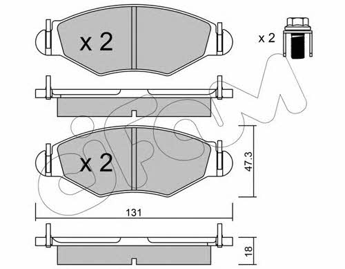 Cifam 822-254-0 Тормозные колодки дисковые, комплект 8222540: Отличная цена - Купить в Польше на 2407.PL!