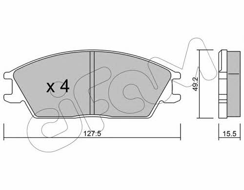 Cifam 822-081-0 Brake Pad Set, disc brake 8220810: Buy near me in Poland at 2407.PL - Good price!