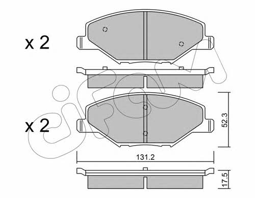 Cifam 822-1006-0 Brake Pad Set, disc brake 82210060: Buy near me in Poland at 2407.PL - Good price!