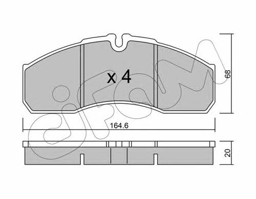 Cifam 822-578-3 Brake Pad Set, disc brake 8225783: Buy near me in Poland at 2407.PL - Good price!