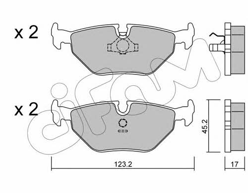 Cifam 822-125-0 Тормозные колодки дисковые, комплект 8221250: Отличная цена - Купить в Польше на 2407.PL!