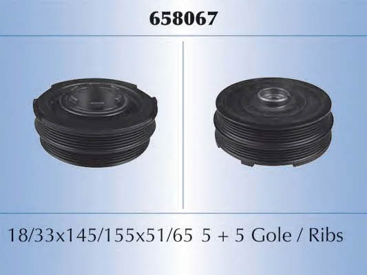 Malo 658067 Pulley crankshaft 658067: Buy near me at 2407.PL in Poland at an Affordable price!