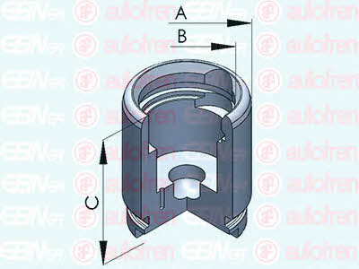 Autofren D025257 Rear brake caliper piston D025257: Buy near me in Poland at 2407.PL - Good price!