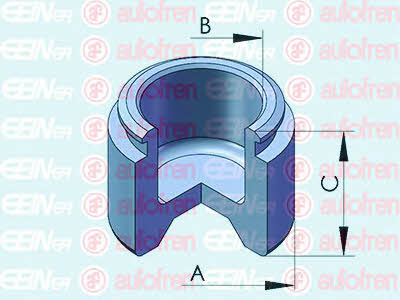 Autofren D025345 Front brake caliper piston D025345: Buy near me in Poland at 2407.PL - Good price!