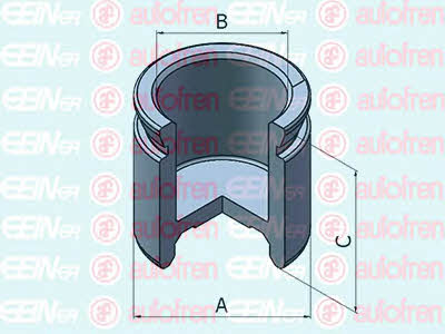 Autofren D025450 Front brake caliper piston D025450: Buy near me at 2407.PL in Poland at an Affordable price!