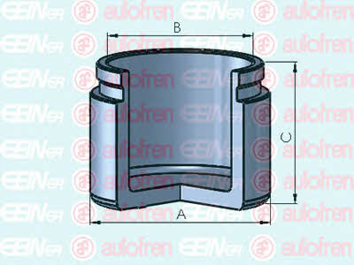 Autofren D025482 Rear brake caliper piston D025482: Buy near me at 2407.PL in Poland at an Affordable price!