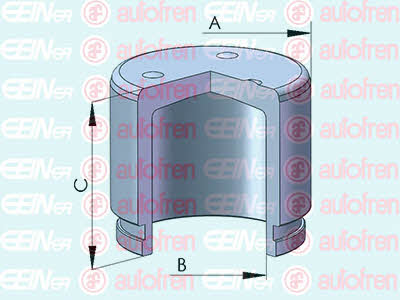 Autofren D025537 Front brake caliper piston D025537: Buy near me in Poland at 2407.PL - Good price!