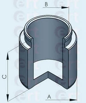 Ert 150454-C Front brake caliper piston 150454C: Buy near me at 2407.PL in Poland at an Affordable price!