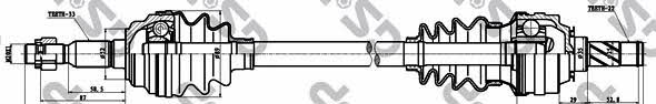 GSP 244033 Drive shaft 244033: Buy near me in Poland at 2407.PL - Good price!