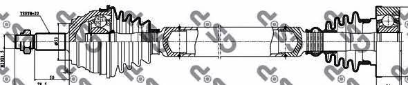 GSP 261002 Drive shaft 261002: Buy near me in Poland at 2407.PL - Good price!