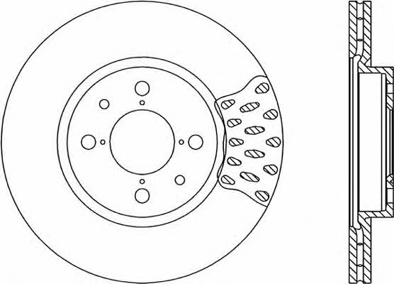 Open parts BDR1146.20 Front brake disc ventilated BDR114620: Buy near me in Poland at 2407.PL - Good price!