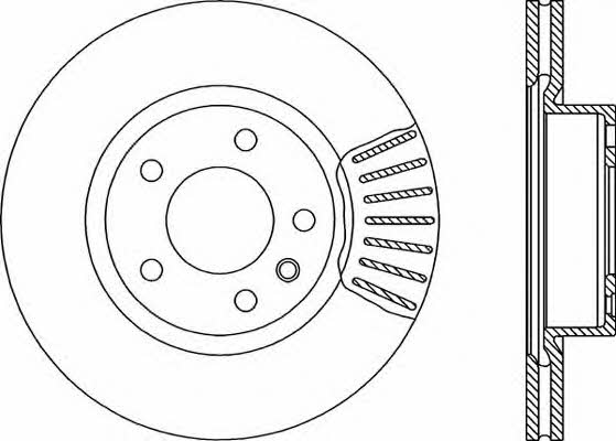 Open parts BDR1419.20 Front brake disc ventilated BDR141920: Buy near me in Poland at 2407.PL - Good price!