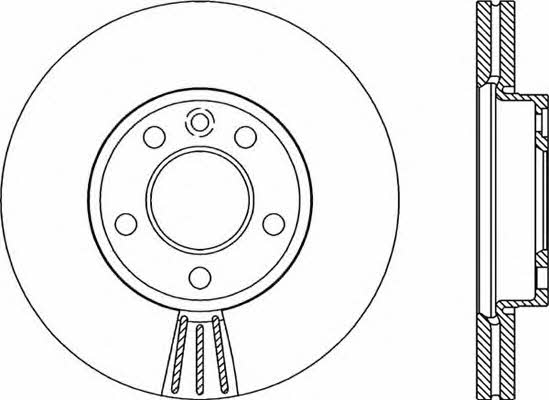 Open parts BDR2063.20 Innenbelüftete Bremsscheibe vorne BDR206320: Bestellen Sie in Polen zu einem guten Preis bei 2407.PL!