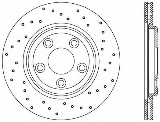 Open parts BDRS2358.25 Rear ventilated brake disc BDRS235825: Buy near me in Poland at 2407.PL - Good price!