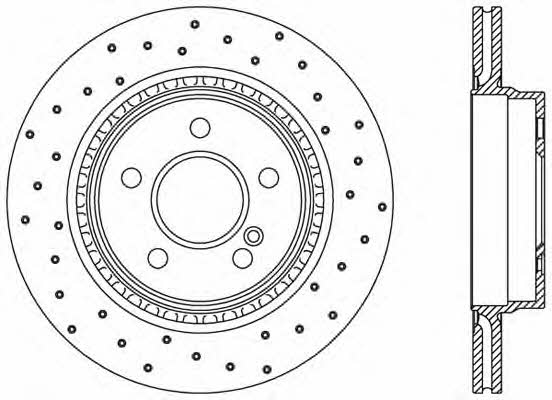 Open parts BDRS2396.25 Rear ventilated brake disc BDRS239625: Buy near me in Poland at 2407.PL - Good price!