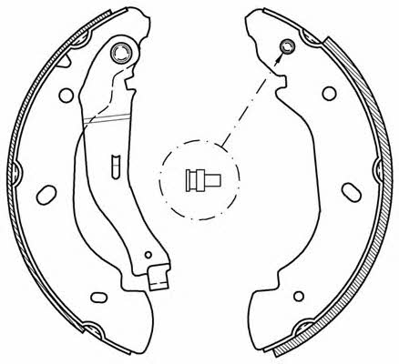 Open parts BSA2047.00 Колодки тормозные барабанные, комплект BSA204700: Отличная цена - Купить в Польше на 2407.PL!