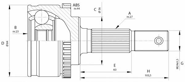 Open parts CVJ5583.10 Przegub homokinetyczny CVJ558310: Dobra cena w Polsce na 2407.PL - Kup Teraz!