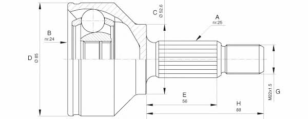 Open parts CVJ5644.10 Przegub homokinetyczny CVJ564410: Dobra cena w Polsce na 2407.PL - Kup Teraz!