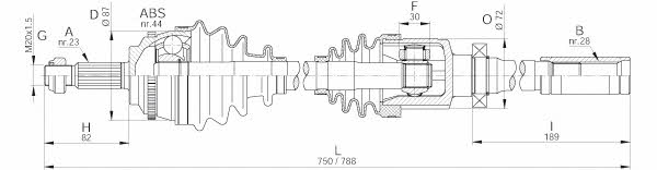 Open parts DRS6300.00 Wał napędowy DRS630000: Dobra cena w Polsce na 2407.PL - Kup Teraz!