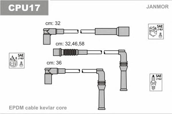 Janmor CPU17 Ignition cable kit CPU17: Buy near me in Poland at 2407.PL - Good price!