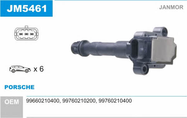 Janmor JM5461 Ignition coil JM5461: Buy near me in Poland at 2407.PL - Good price!