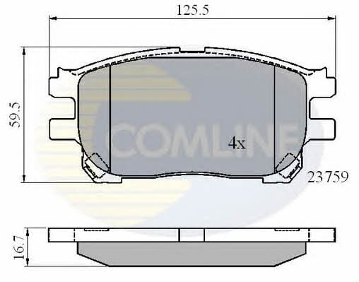 Comline CBP01139 Klocki hamulcowe, zestaw CBP01139: Dobra cena w Polsce na 2407.PL - Kup Teraz!