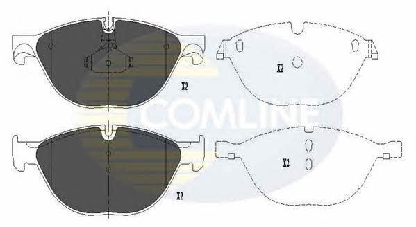 Comline CBP06017 Тормозные колодки дисковые, комплект CBP06017: Купить в Польше - Отличная цена на 2407.PL!