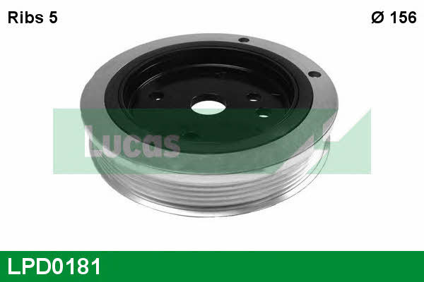 Lucas engine drive LPD0181 Pulley crankshaft LPD0181: Buy near me in Poland at 2407.PL - Good price!