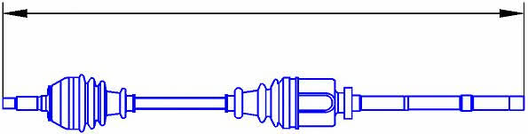 Sercore 12469 Drive shaft 12469: Buy near me in Poland at 2407.PL - Good price!