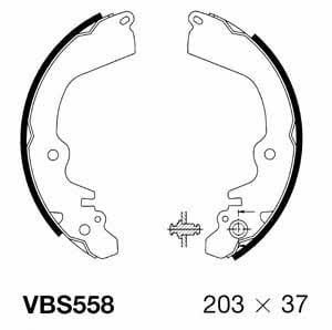 Motorquip VBS558 Brake shoe set VBS558: Buy near me at 2407.PL in Poland at an Affordable price!