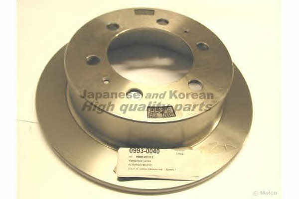 Ashuki 0993-0040 Rear brake disc, non-ventilated 09930040: Buy near me in Poland at 2407.PL - Good price!