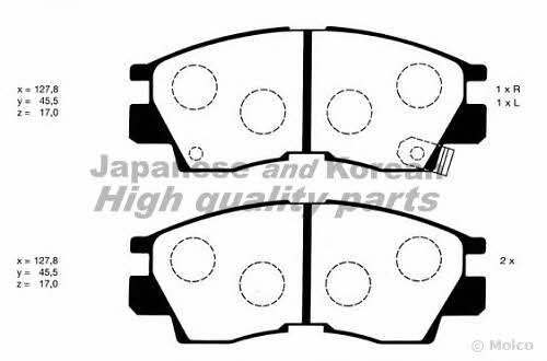 Ashuki C006-01 Brake Pad Set, disc brake C00601: Buy near me in Poland at 2407.PL - Good price!