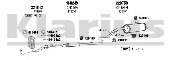  180596E Exhaust system 180596E: Buy near me in Poland at 2407.PL - Good price!
