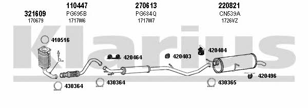  180621E Exhaust system 180621E: Buy near me in Poland at 2407.PL - Good price!