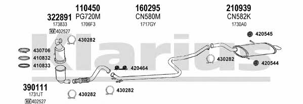 Klarius 180757E Система выпуска отработаных газов 180757E: Отличная цена - Купить в Польше на 2407.PL!