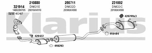  270525E Exhaust system 270525E: Buy near me in Poland at 2407.PL - Good price!