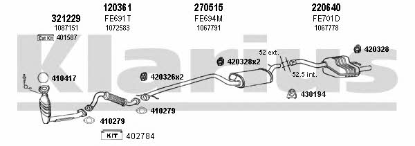  361431E Układ wydechowy 361431E: Dobra cena w Polsce na 2407.PL - Kup Teraz!