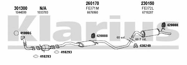  361689E Exhaust system 361689E: Buy near me in Poland at 2407.PL - Good price!