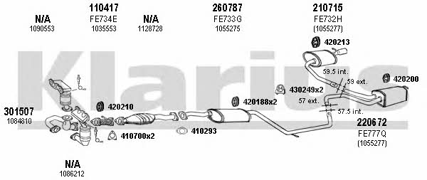  361781E Exhaust system 361781E: Buy near me in Poland at 2407.PL - Good price!