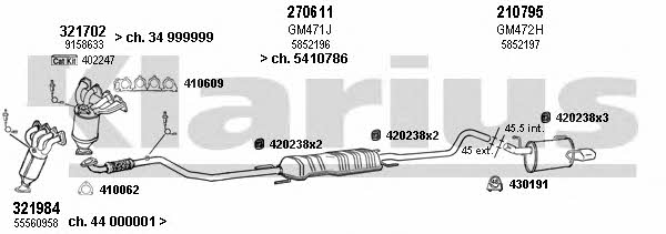  391267E Exhaust system 391267E: Buy near me in Poland at 2407.PL - Good price!