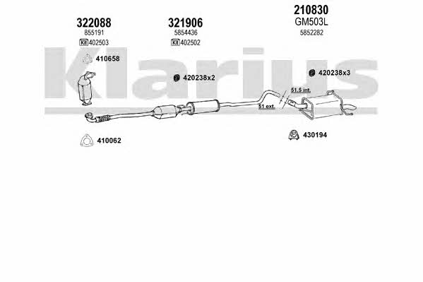  391288E Exhaust system 391288E: Buy near me in Poland at 2407.PL - Good price!