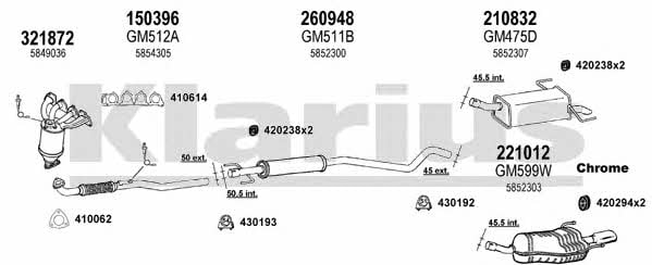  391430E Exhaust system 391430E: Buy near me in Poland at 2407.PL - Good price!
