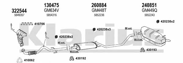 Klarius 391478E Система випуску відпрацьованих газів 391478E: Приваблива ціна - Купити у Польщі на 2407.PL!