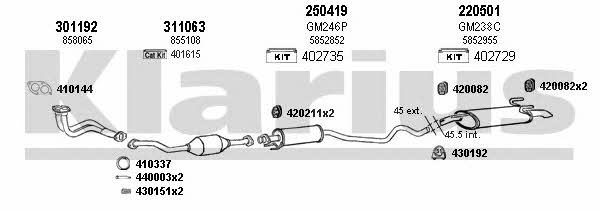  390941E Exhaust system 390941E: Buy near me in Poland at 2407.PL - Good price!