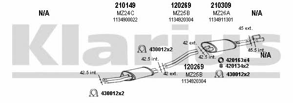  600397E Exhaust system 600397E: Buy near me in Poland at 2407.PL - Good price!