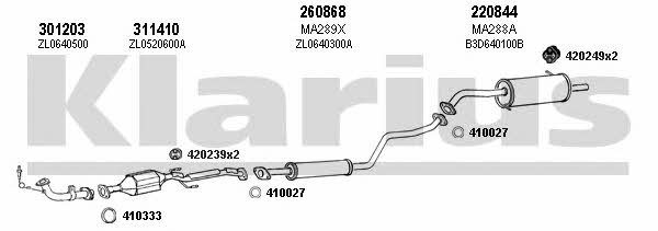  570239E Exhaust system 570239E: Buy near me in Poland at 2407.PL - Good price!