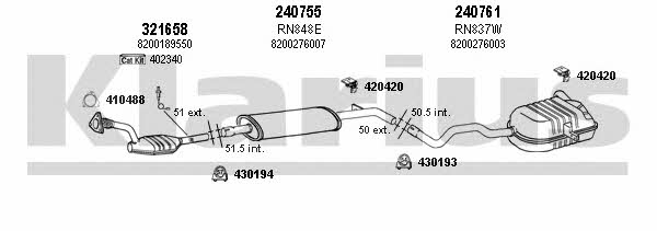  720897E Exhaust system 720897E: Buy near me in Poland at 2407.PL - Good price!