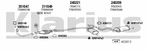 Klarius 720608E Exhaust system 720608E: Buy near me at 2407.PL in Poland at an Affordable price!