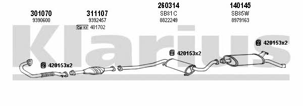 Klarius 750050E Abgasanlage 750050E: Kaufen Sie zu einem guten Preis in Polen bei 2407.PL!