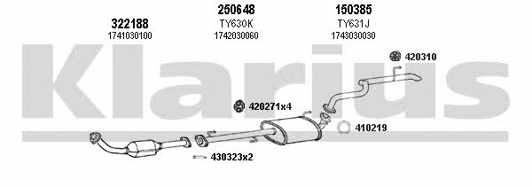 Klarius 900467E Exhaust system 900467E: Buy near me at 2407.PL in Poland at an Affordable price!